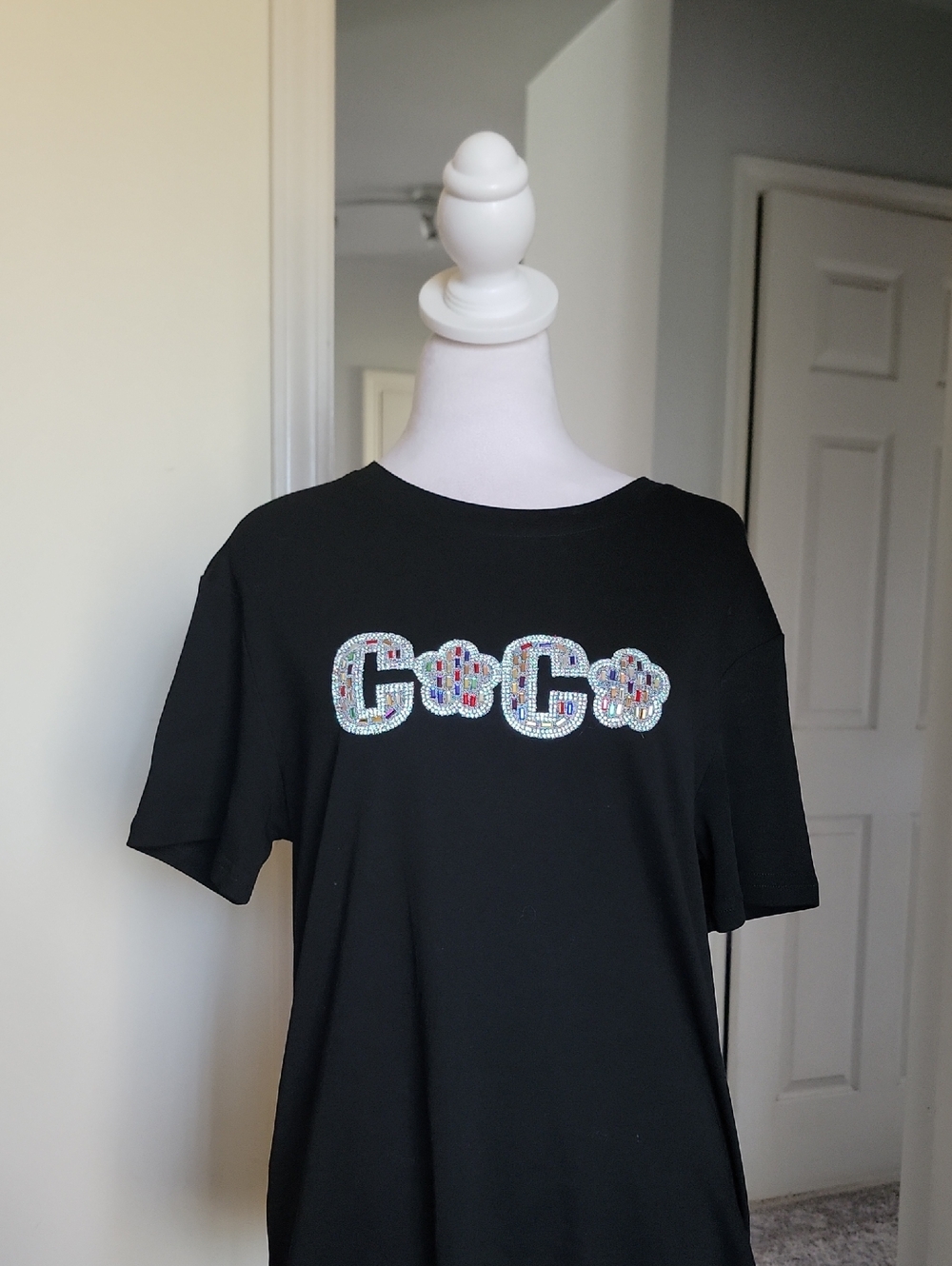 Black T-Shirt with Coco Logo
